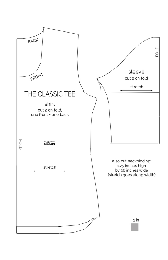 Classic tee free womens pdf sewing pattern how to sew a t shirt 5.thumb
